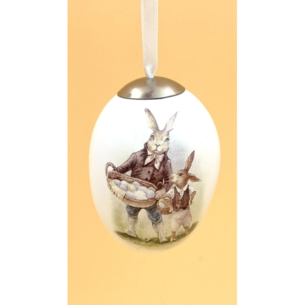 P�ske�g - Porcel�n - P�skeharer - 7,5 cm.