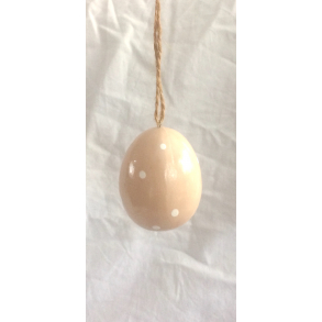 Pskeg - Rosa - Prikker - 6 cm.