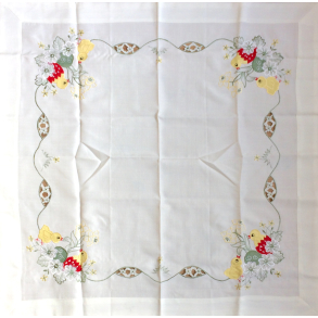 Retro Pskedug - Hvid - Pskekyllinger - 86 cm.