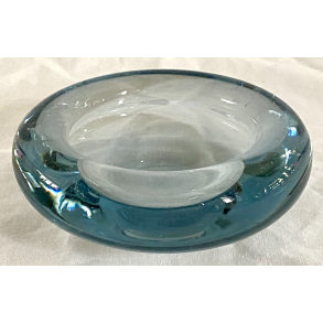 Holmegaard Skl - Aquablt Glas - Per Ltken - 10,5 cm.