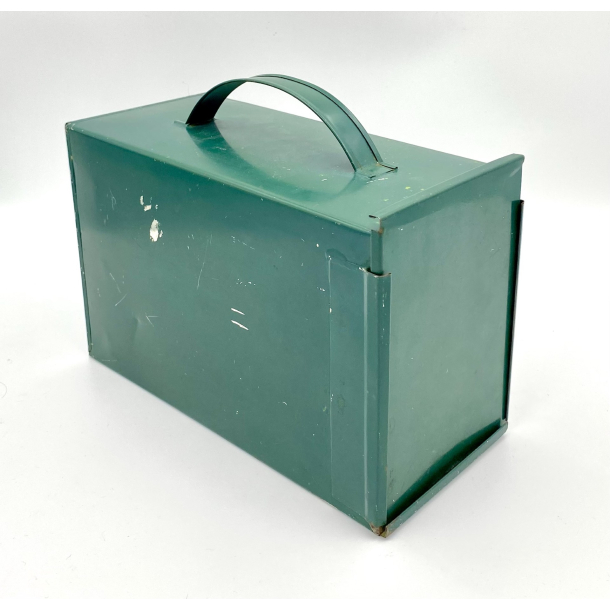 Retro Picnic Madkasse - Gr�n - 1950'erne - 26 cm.