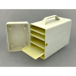 Retro Picnic Madkasse - R�hvid - 1970'erne - 31,5 cm.