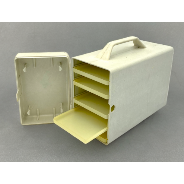 Retro Picnic Madkasse - R�hvid - 1970'erne - 31,5 cm.