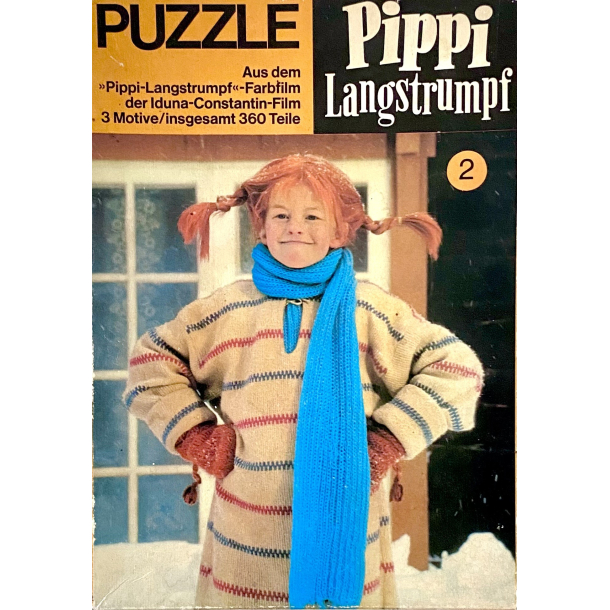 Retro Puslespil - Pippi Langstr�mpe - 120 Brikker - �r 1971