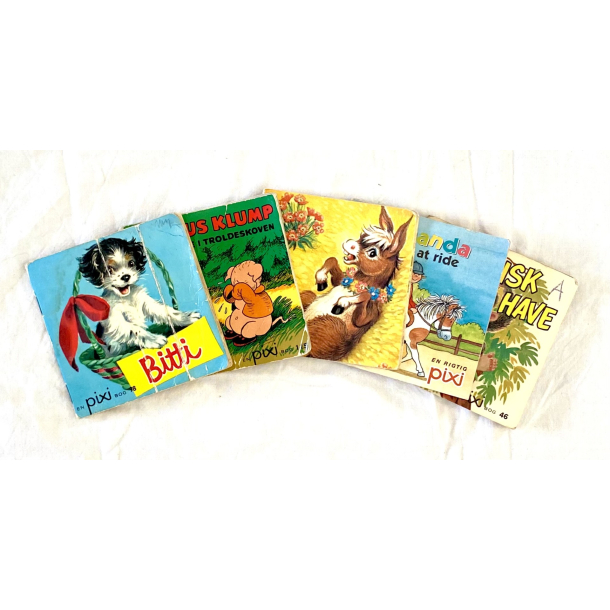 Retro Brnebger - Pixi-Bger - 1950'erne-1990'erne - Samling Nr. 4 - St Af 5