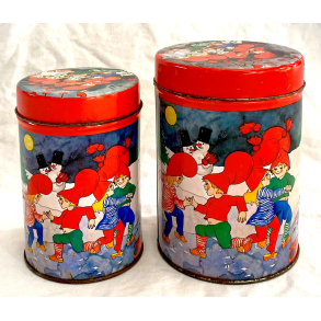 Retro Juledse - Nisser - 13 cm. - Pobra - St Af 2