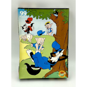 Retro Disney Puslespil - De Tre Sm� Grise - 99 Brikker - Variant