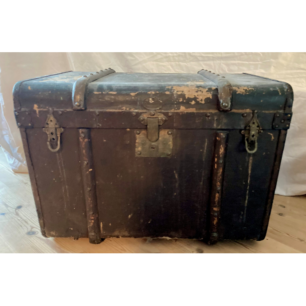 Antik Rejsekiste - Brun - 1800-Tallet - 62 cm.