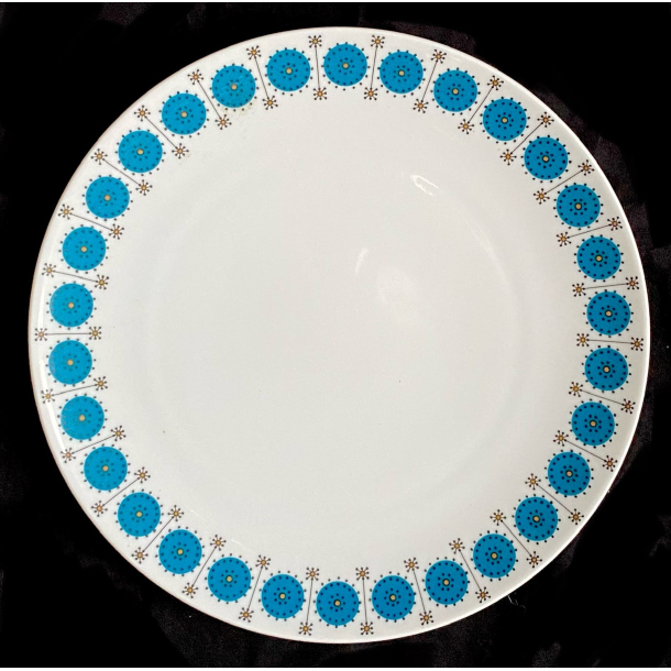Retro Stel - Frokosttallerken - Blgrnne Cirkler - 21 cm.