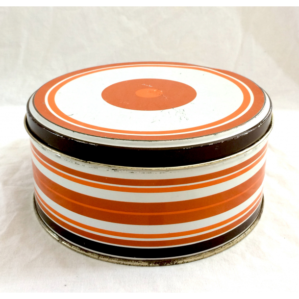 Retro Dse - Kagedse - Orange Striber - 19 cm.