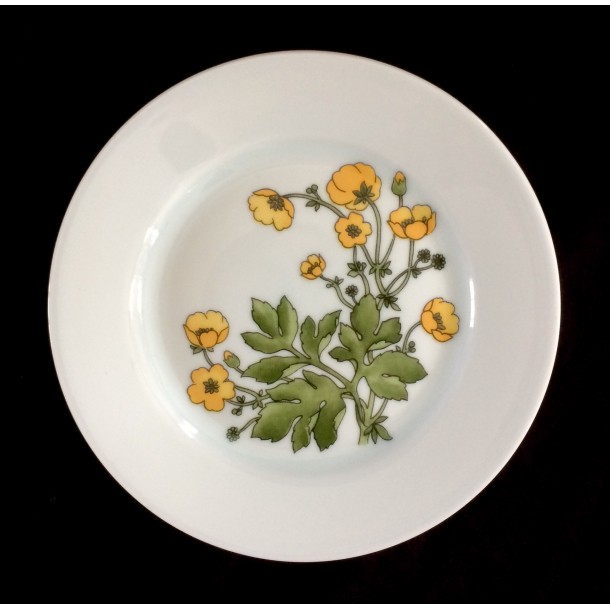 Retro Stel - Kagetallerken - Smrblomst - 17 cm.