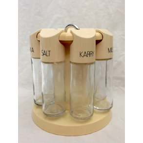 Retro Krydderikarussel - Pastelgul 