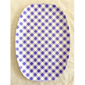 Rice Tallerken/Serveringsfad - Rektangulr - Lilla Tern - Melamin - 30 cm.