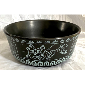 Rgild Skl Nr. 168 - Sort Keramik - Oldtidsmotiver - 26 cm.