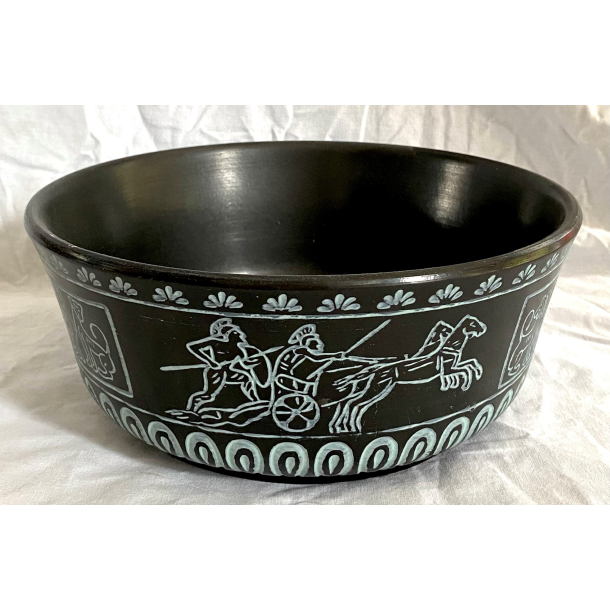 Rgild Skl Nr. 168 - Sort Keramik - Oldtidsmotiver - 26 cm.