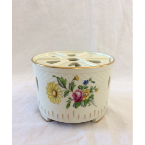 Saksisk Blomst Stel - Fyrfadsvarmer Til Tekande Nr. 237 - Cremefarvet - B&G