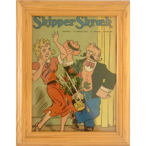 Retro Billede - Skipper Skrk - Tegneserie Nr. 8 - r 1956 - 29,5 cm.