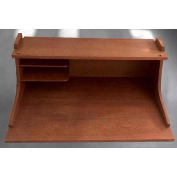 Retro Skrivepult - Teaktr� - 75,5 cm.