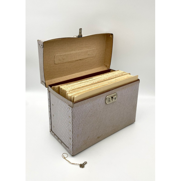 Retro Sy-M�nstre - Kuffert - 42 M�nsterark - 1950'erne - 33 cm. - Unimit