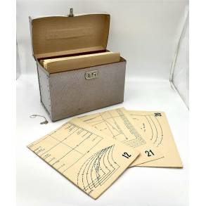 Retro Sy-M�nstre - Kuffert - 42 M�nsterark - 1950'erne - 33 cm. - Unimit