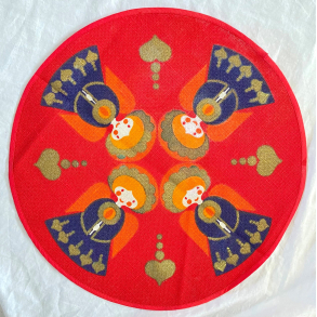 Retro Julepynt - Lysedug - Rd - Engle - 41 cm. - Sdahl