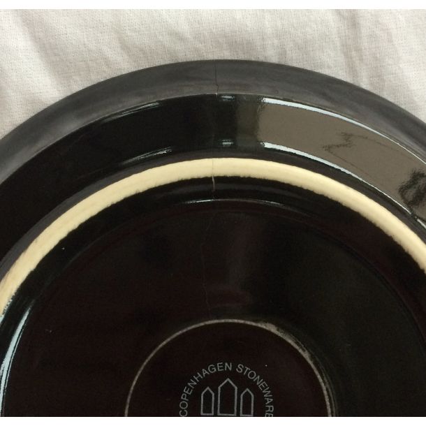 Sort Cordial Stel - Palet - Kagetallerken - 17 cm. - B&G/Kronjyden