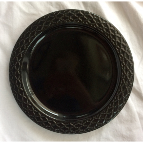 Sort Cordial Stel - Palet - Middagstallerken - 24 cm. - B&G/Kronjyden