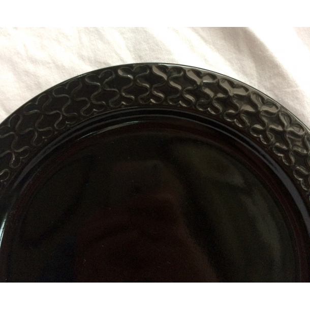 Sort Cordial Stel - Palet - Middagstallerken - 24 cm. - B&G/Kronjyden