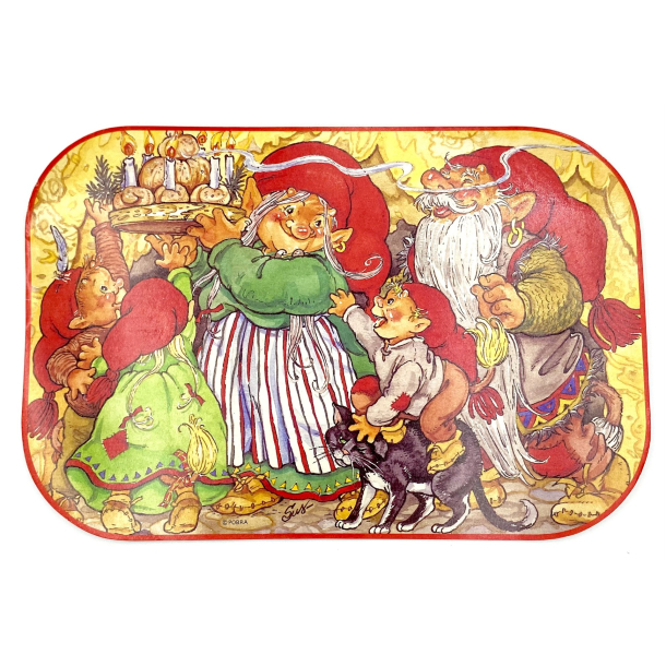 Susanna Hartmann Juleservice - Dkkeserviet - Nisser - Motiv Nr. 2 - 43 cm.