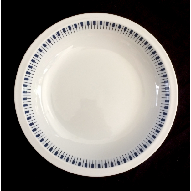 Tangent Stel - Dyb Tallerken - 20 cm. - Lyngby Porceln/Danild