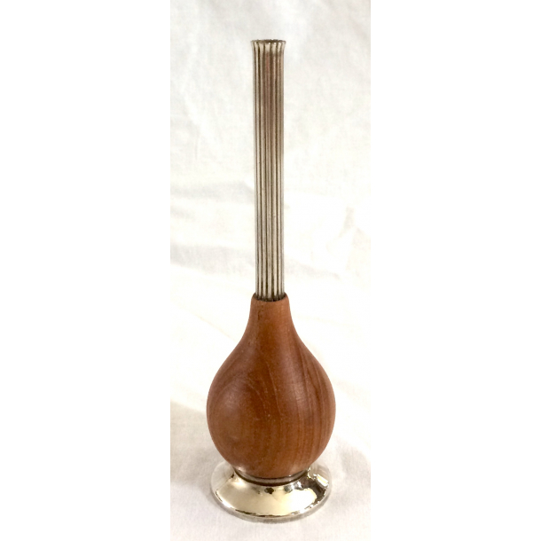 Retro Solifleur Vase - Teaktr &amp; Slvplet - 15,5 cm.