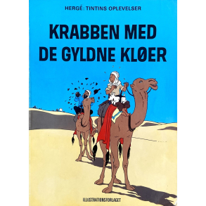 Retro Tegneserie - Tintin - Krabben Med De Gyldne Kler - Herg - r 1970