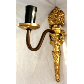 Gammel Lampe - Vglampe - Messing - Model Nr. 1 - 23 cm.