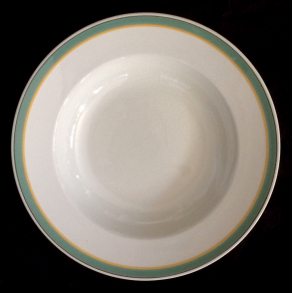 Valdemar Stel - Dyb Tallerken - 23 cm. - Aluminia