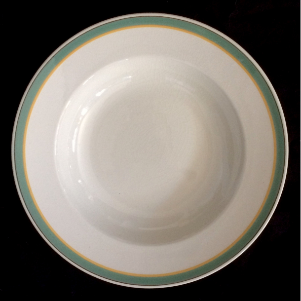 Valdemar Stel - Dyb Tallerken - 23 cm. - Aluminia