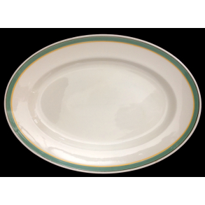 Valdemar Stel - Ovalt Fad - 43 cm. - Aluminia