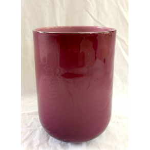 Vase - Mundblst Glas - Lilla Opal - 22 cm.