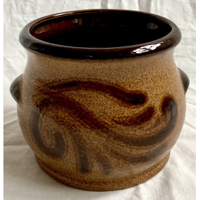 Retro Urtepotteskjuler Nr. 905-12 - Brun - Mnster - 15 cm. - W. Germany Keramik