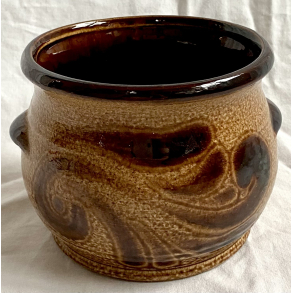 Retro Urtepotteskjuler Nr. 905-10 - Brun - Mnster - 12 cm. - W. Germany Keramik