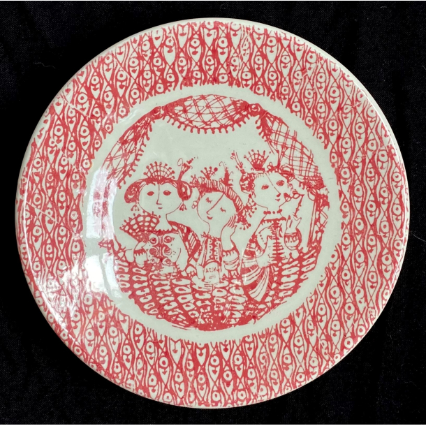 Bjrn Wiinblad Skl Nr. 3001/347 - L'Opra - Rd - 12 cm. - Nymlle
