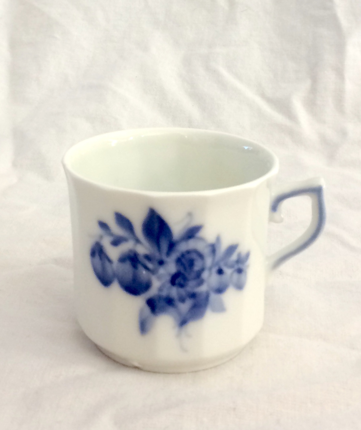 Blå Blomst Stel - Kantet Sennepskrukke U. Nr. 10/8586 Royal - Kaffe -& Spisestel -