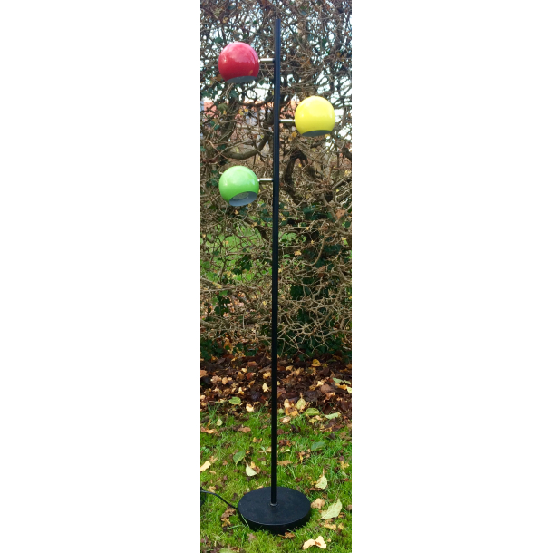 Retro Lampe - Ball Gulvlampe - 3 Farver - 151 cm. - Brelight