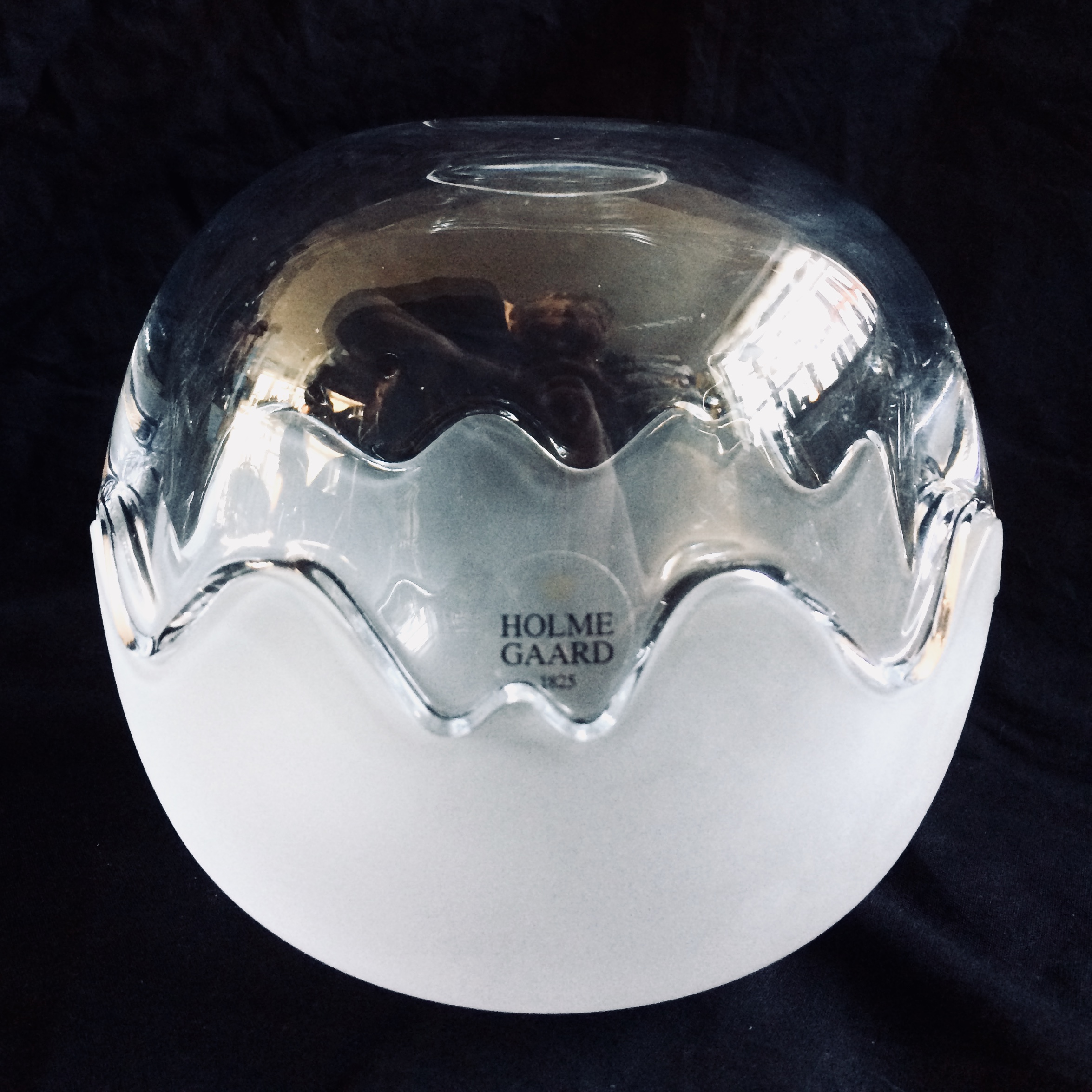 krone pause prins Holmegaard Mixed Double Bonbonnière - Klart & Matteret Glas - 11,5 cm. -  Glas - Igen-brugsen